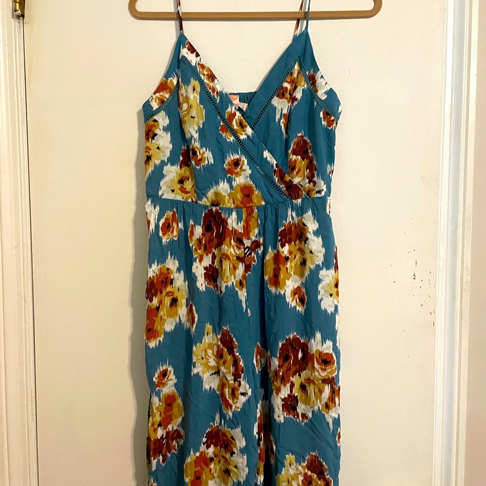 Blue floral jumper